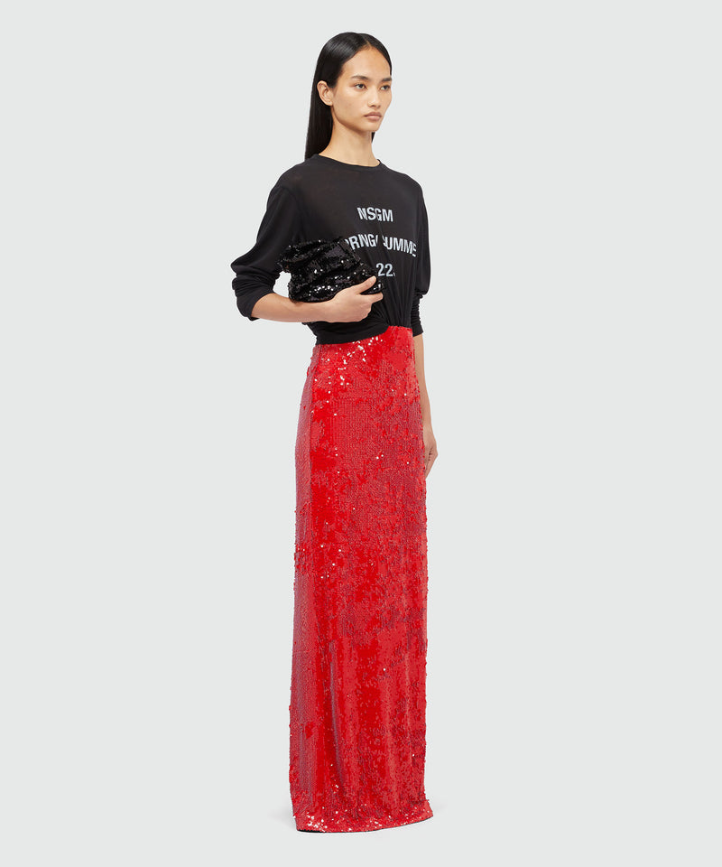 Long skirt RED Women 