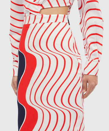 Skirt with "Waves" motif