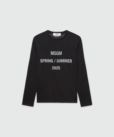 T-shirt "MSGM Spring Summer 2025" quote