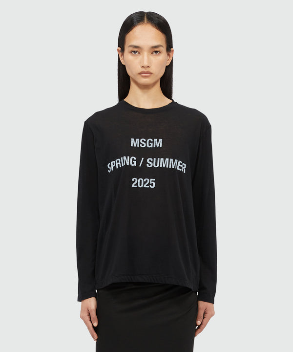 T-shirt "MSGM Spring Summer 2025" quote