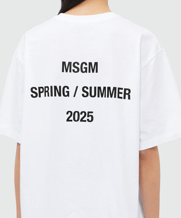 T-shirt "MSGM Spring Summer 2025" quote