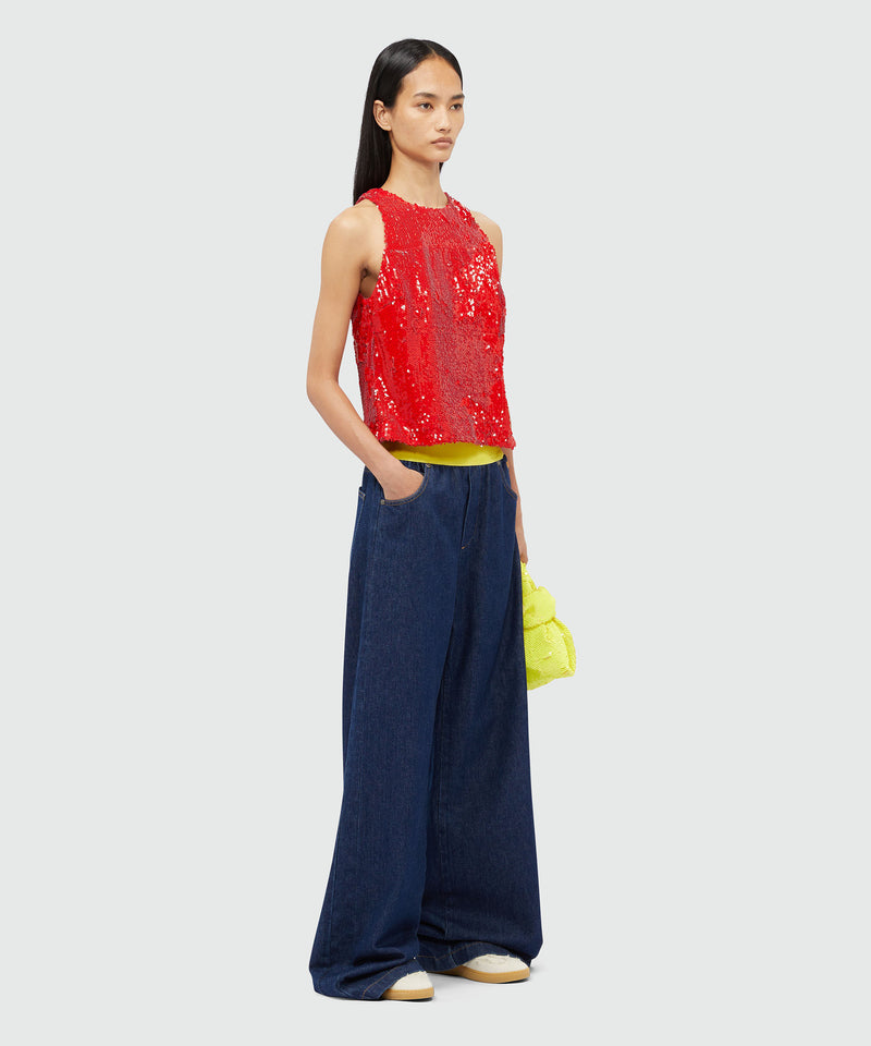 Red sequin top RED Women 