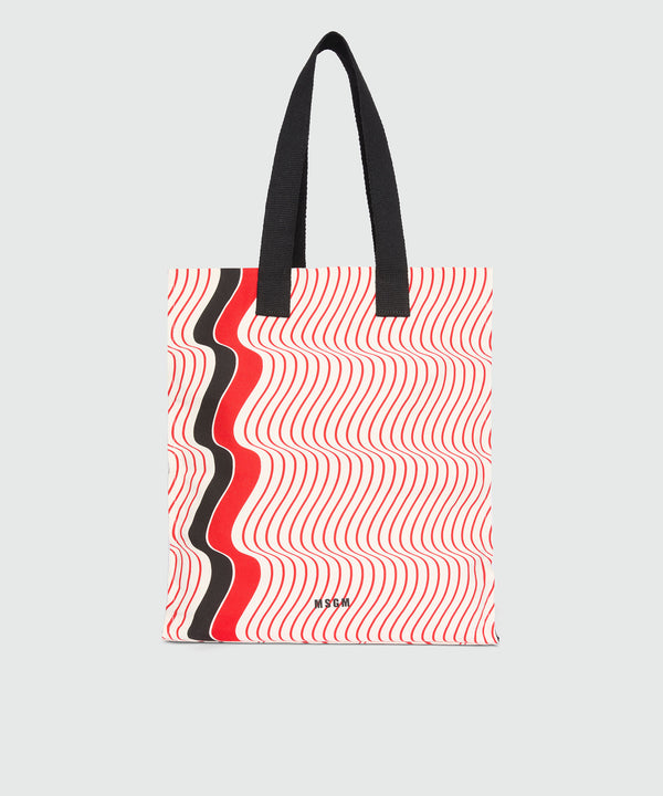 Shopper con motivo "Waves"