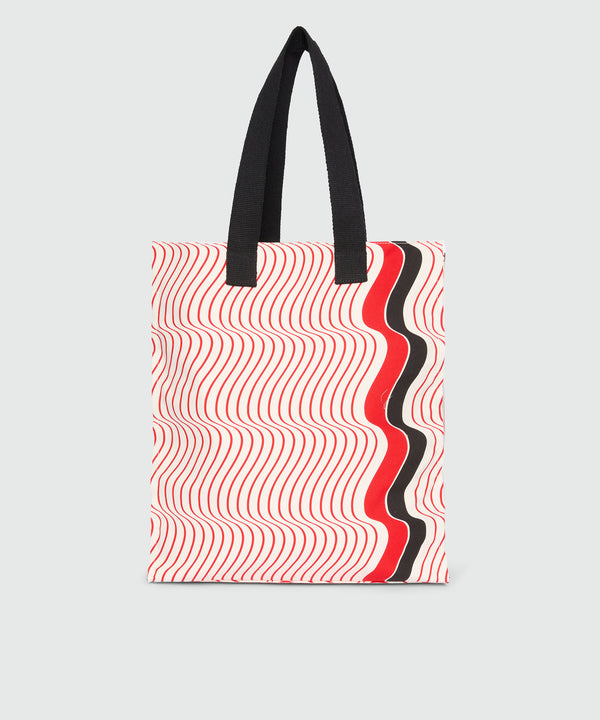 Shopper con motivo "Waves"