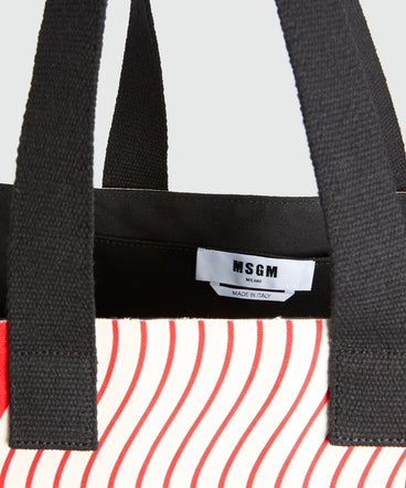 Shopper con motivo "Waves"