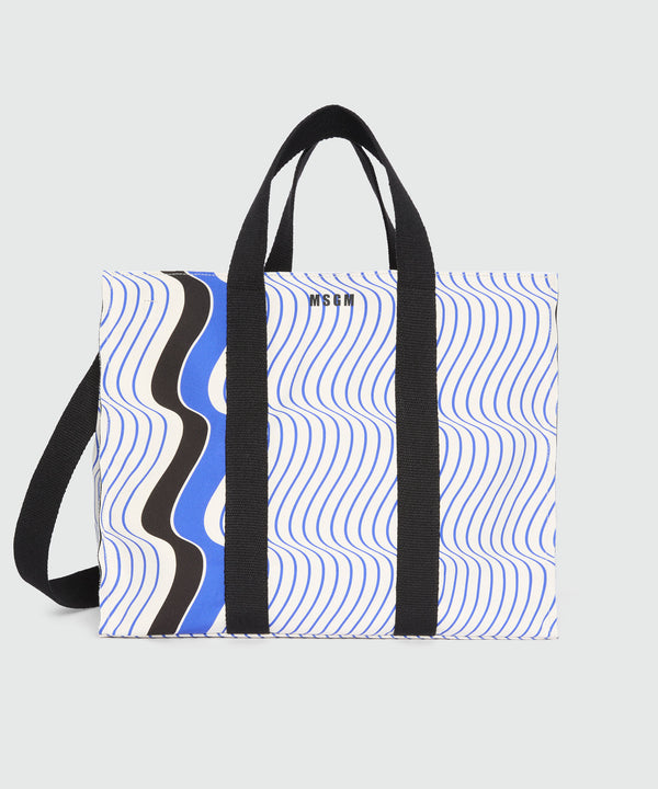 Borsa a mano con motivo "Waves"