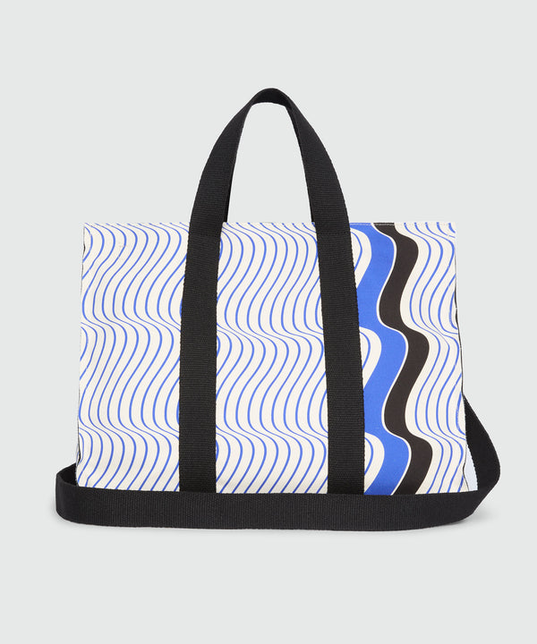 Borsa a mano con motivo "Waves"