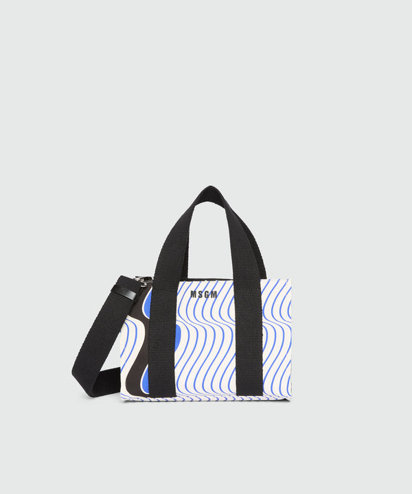 Borsa a mano con motivo "Waves"