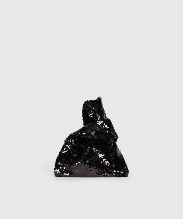 Paillettes bag nera