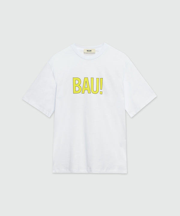 White organic cotton T-Shirt with "WOW!" quotes
