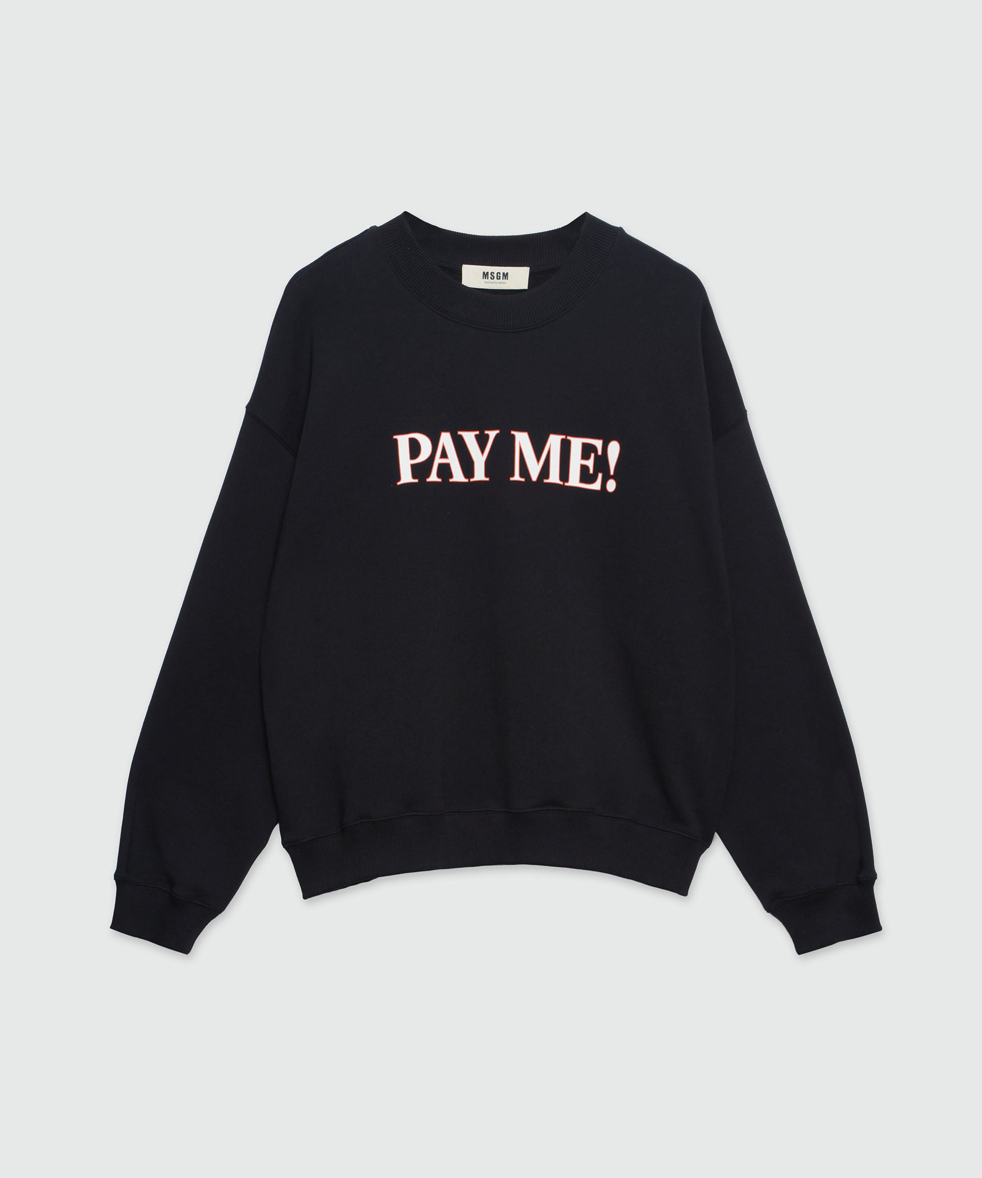 MSGM - ロゴスウェット - MSGM MENS LOGO SWEAT - BLACK