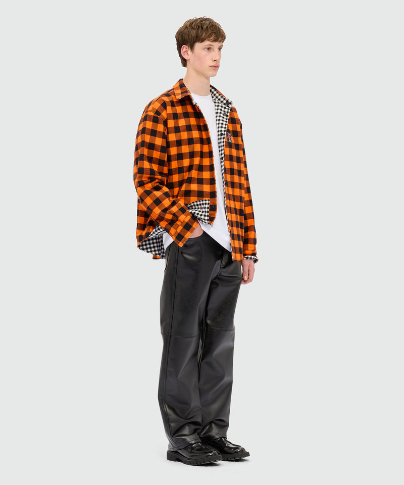 White double-face flannel shirt 01 Men 