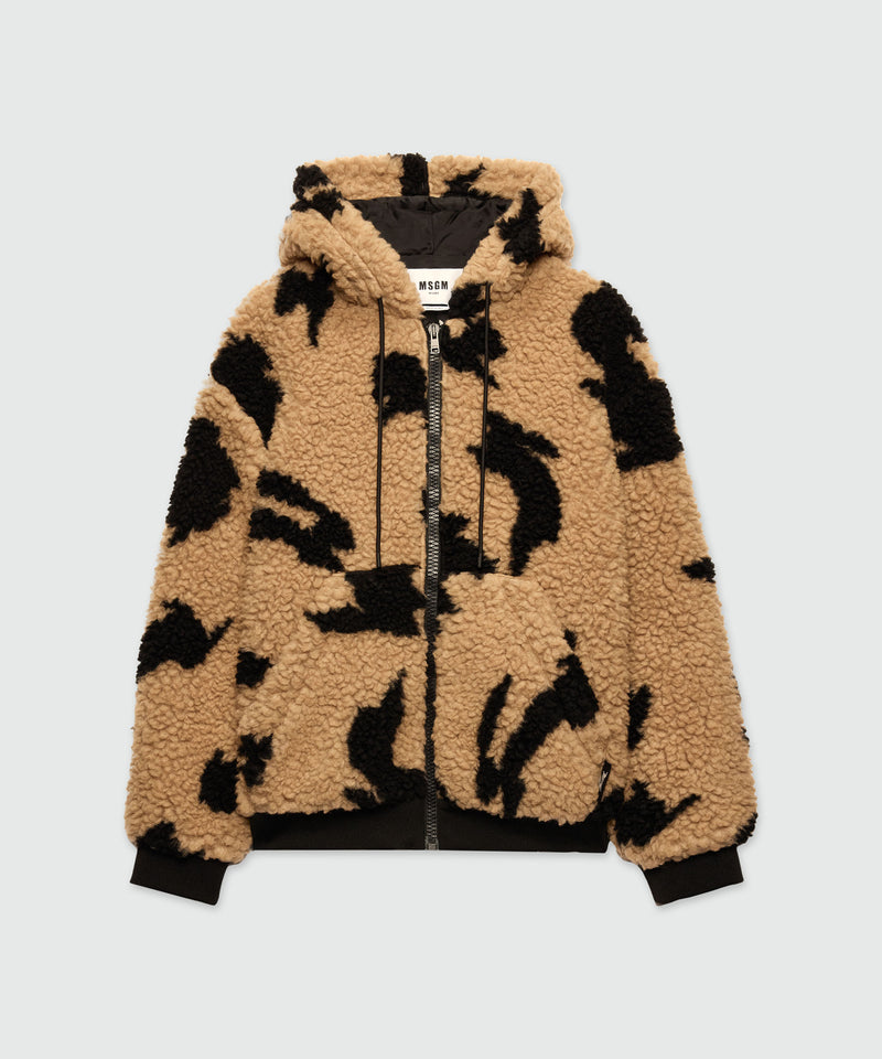 Giubbino beige in teddy con motivo "Follow the rabbit®" 23 Uomo 