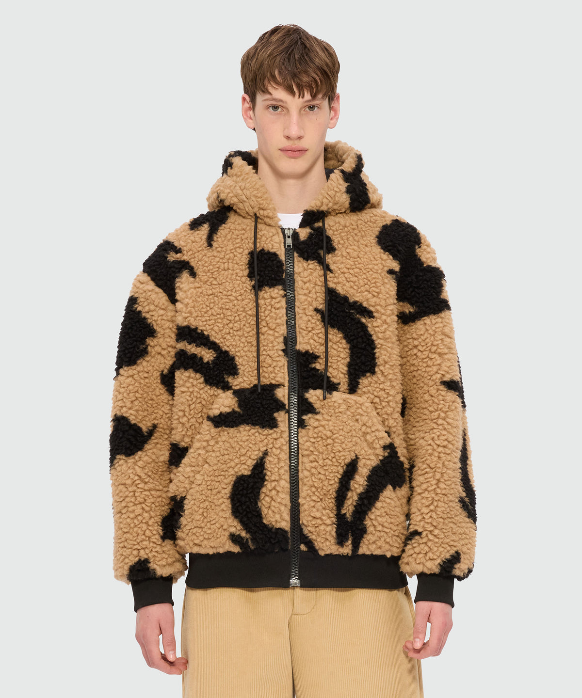 MSGM ジャケット MSGM フーデッド ジップジャケット | グレー | FARFETCH JP