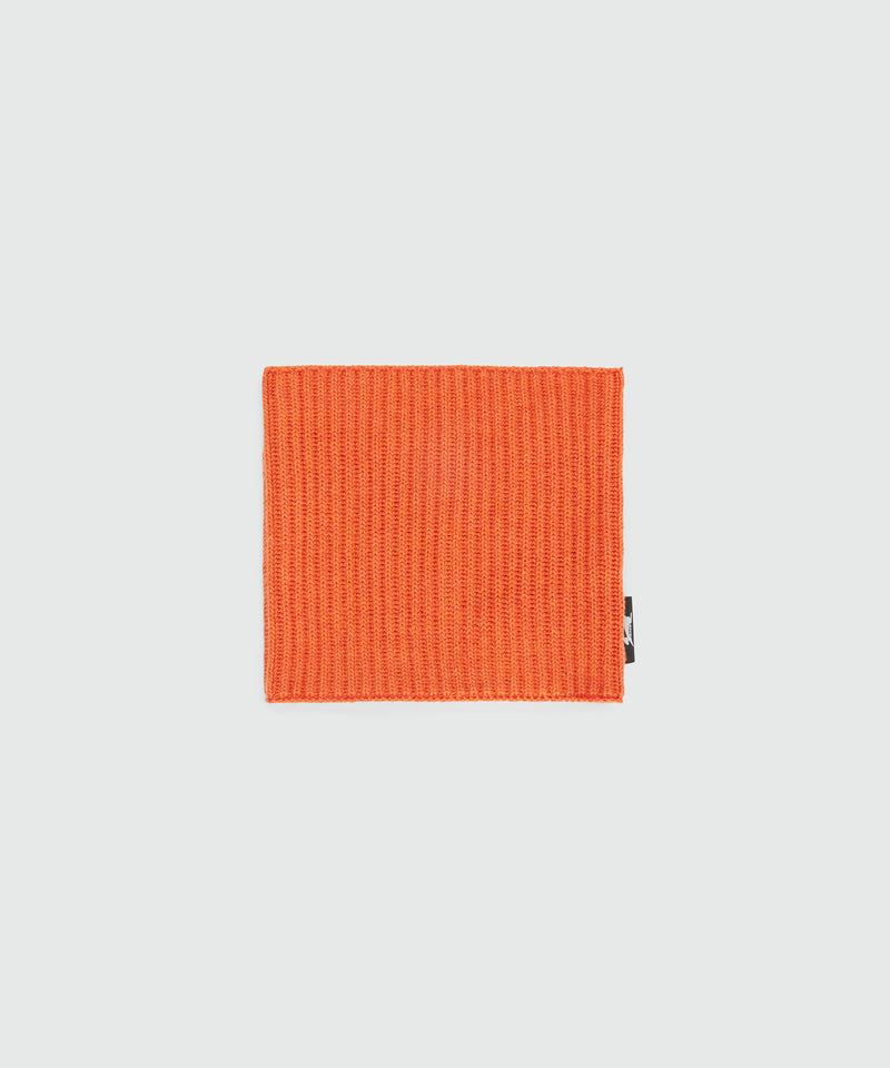Orange ribbed neck warmer with MSGM label 10 Men 