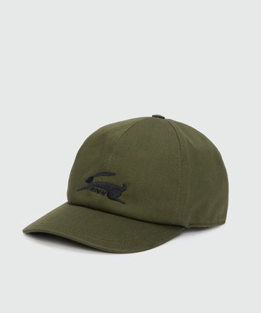 Olive green baseball cap with MSGM embroidery