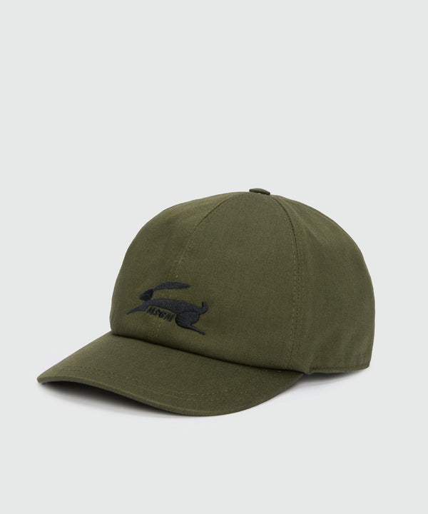 Olive green baseball cap with MSGM embroidery