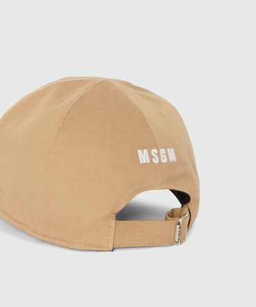 Beige baseball cap with "TheMwave" embroidery