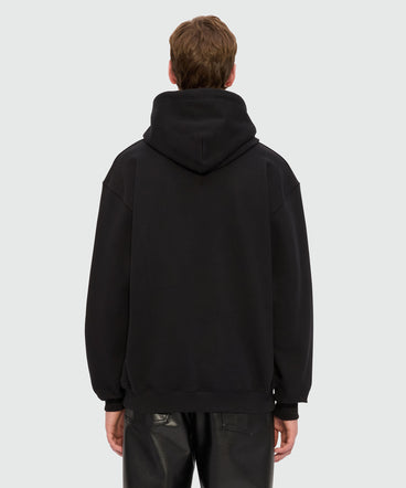 Black hoodie with "Sketched Bunnies" print