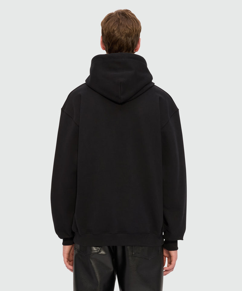 Black hoodie with "Sketched Bunnies" print 99 Men 