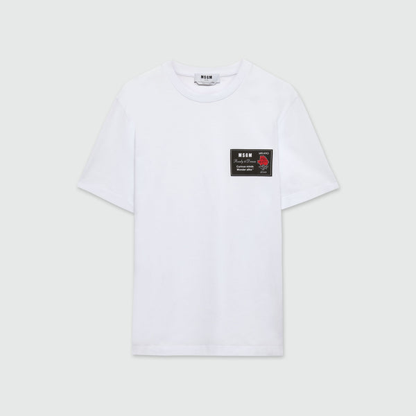Tシャツ・カットソー MSGM VOLCANO COTTON JERSEY T-SHIRT MSGM - VOLCANO COTTON JERSEY T-SHIRT - Eleonora Bonucci