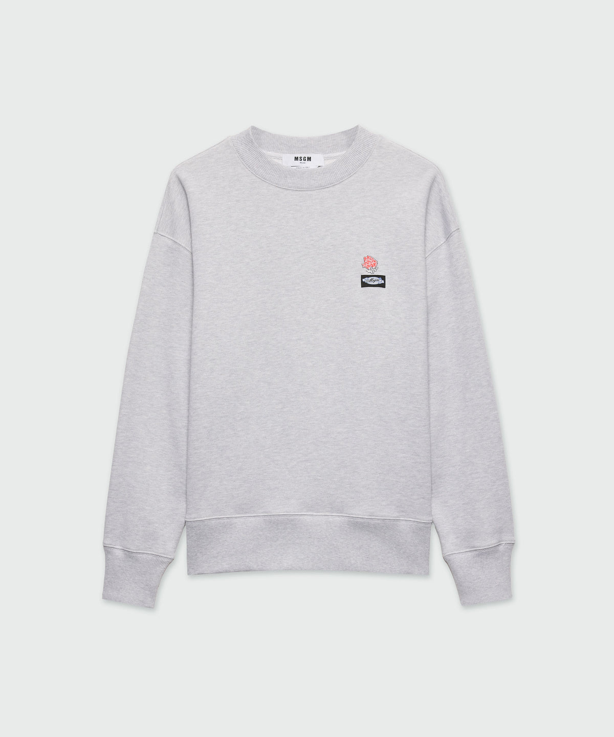 MSGM ホワイト スウェット S MSGM - MSGM エムエスジイエム コットン ロゴ スウェット