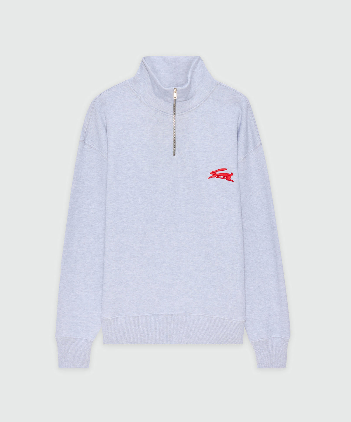 Sweatshirt Cropped (Court) MSGM Navy Blue - Logo 1993 - Taille XS - Occasion Très Bon État