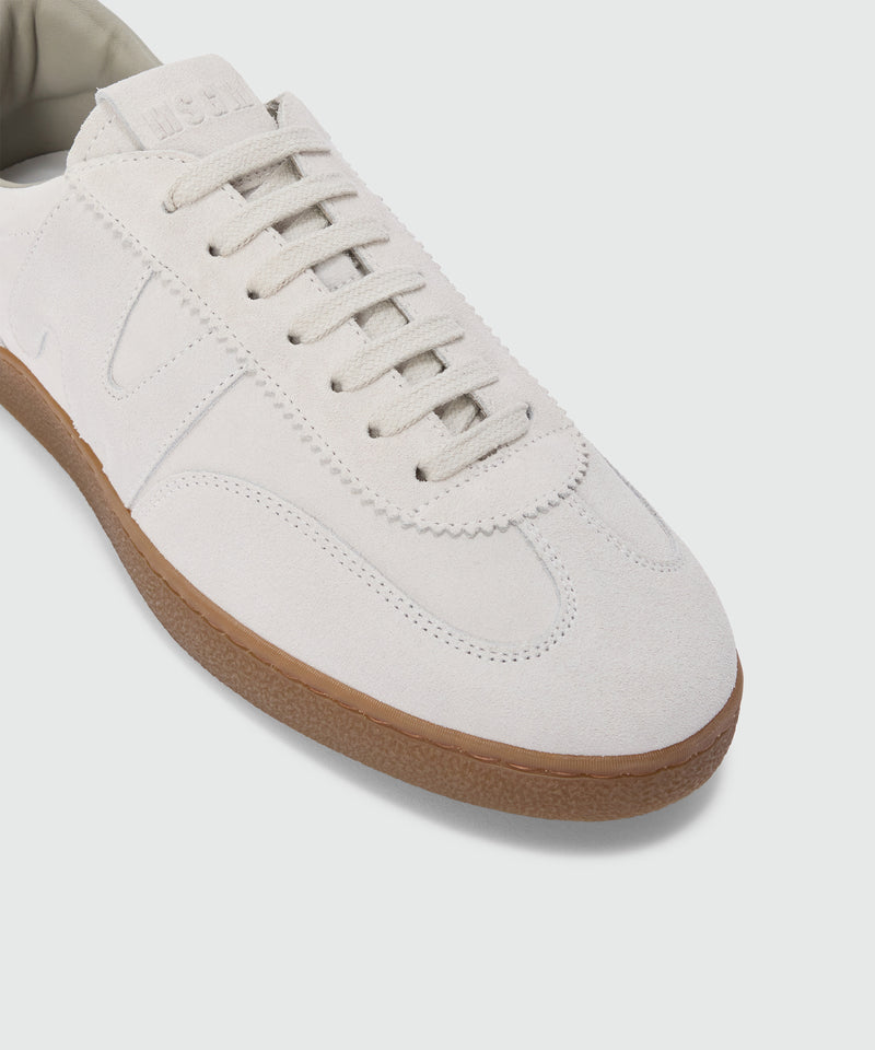Cream Retro Trainer sneakers in suede 2 Men 