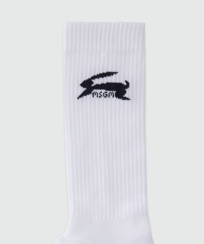 White socks with jacquard graphics 1 Men 