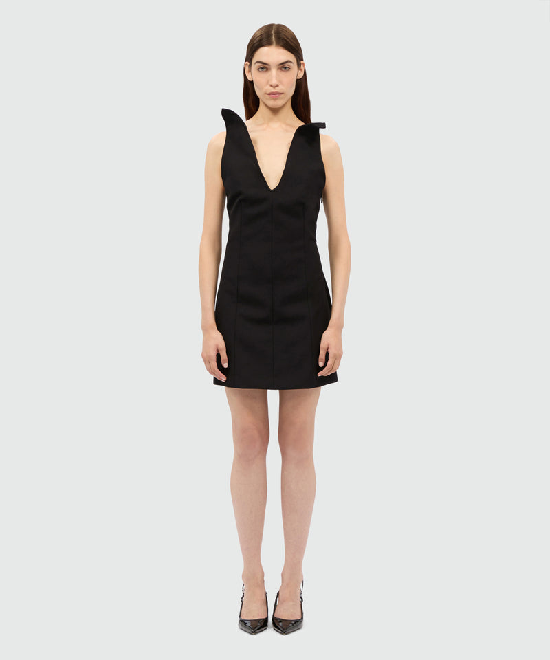 Black corset dress in double crêpe cady 99 Women 