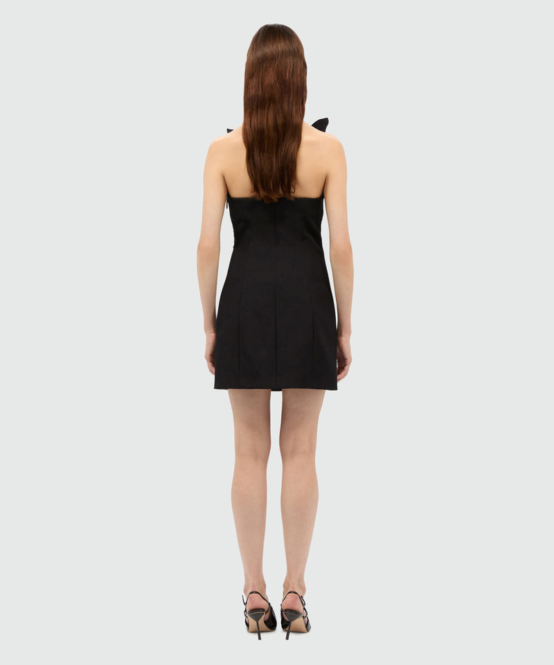 Black corset dress in double crêpe cady 99 Women 
