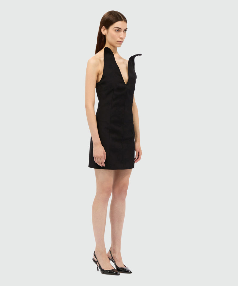 Black corset dress in double crêpe cady 99 Women 