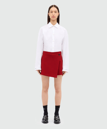 Shorts a portafoglio rossi con motivo check