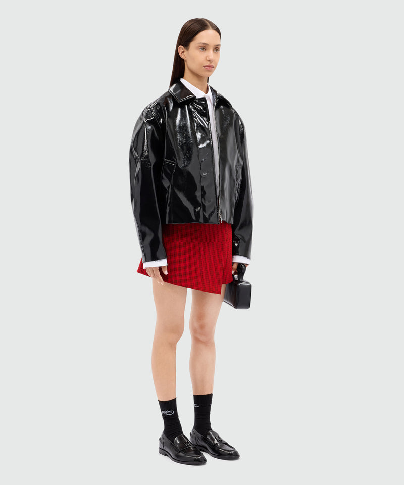 Red check wrap shorts 18 Women 