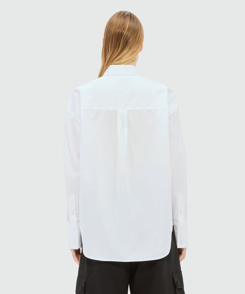 White poplin shirt with "Sketched Bunnies" print 1 Women 