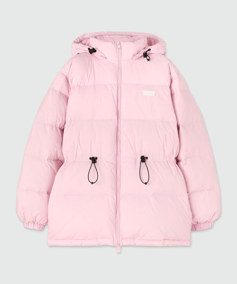 Pink ripstop nylon down jacket 12 Women 