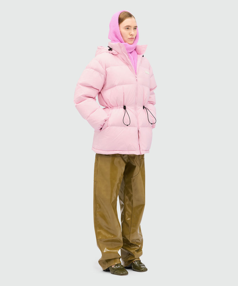 Pink ripstop nylon down jacket 12 Women 