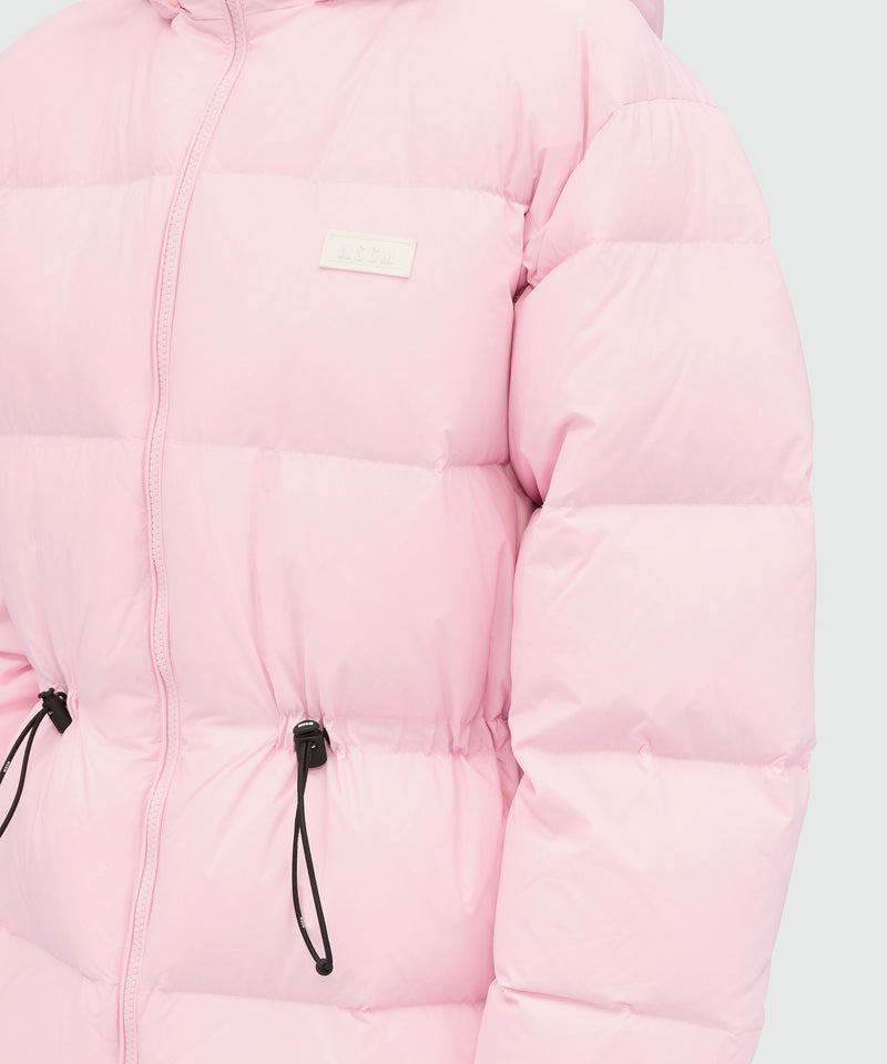Pink ripstop nylon down jacket 12 Women 