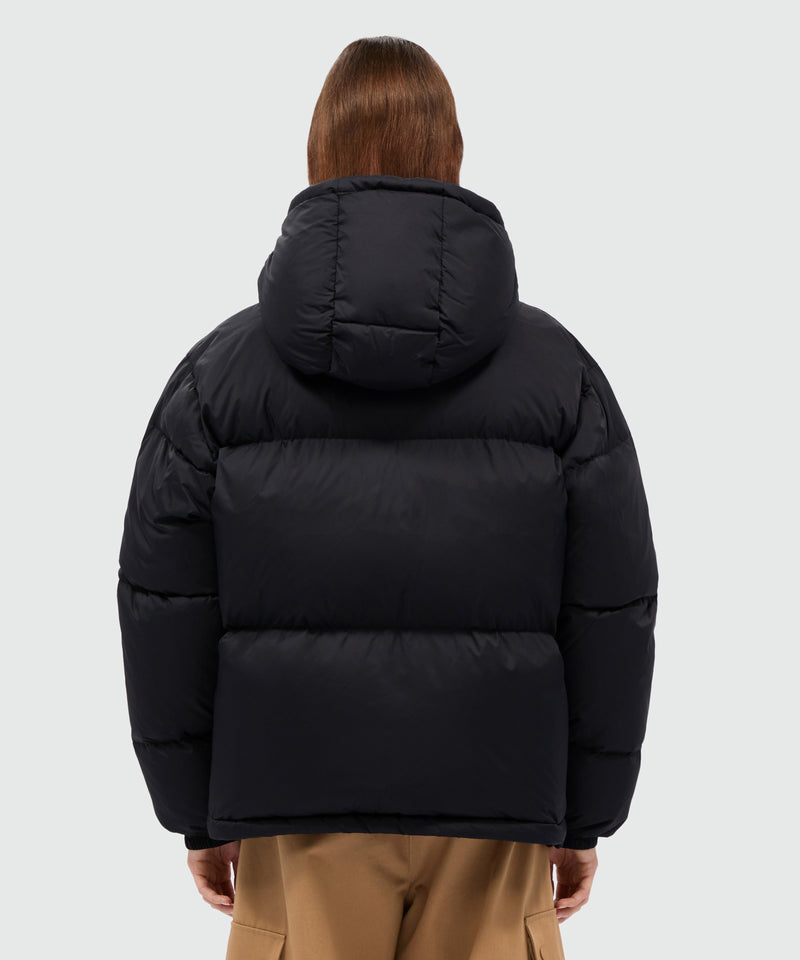 Short black down jacket in ripstop nylon 99 Women 