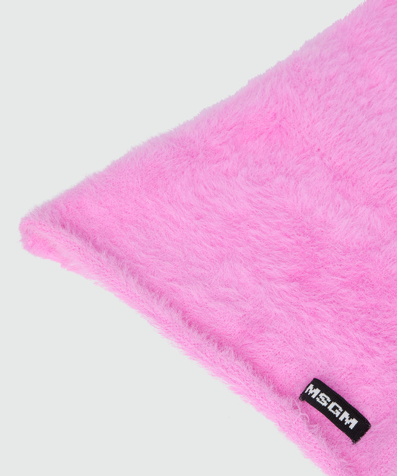 Pink knitted balaclava with MSGM logo label 13 Women 