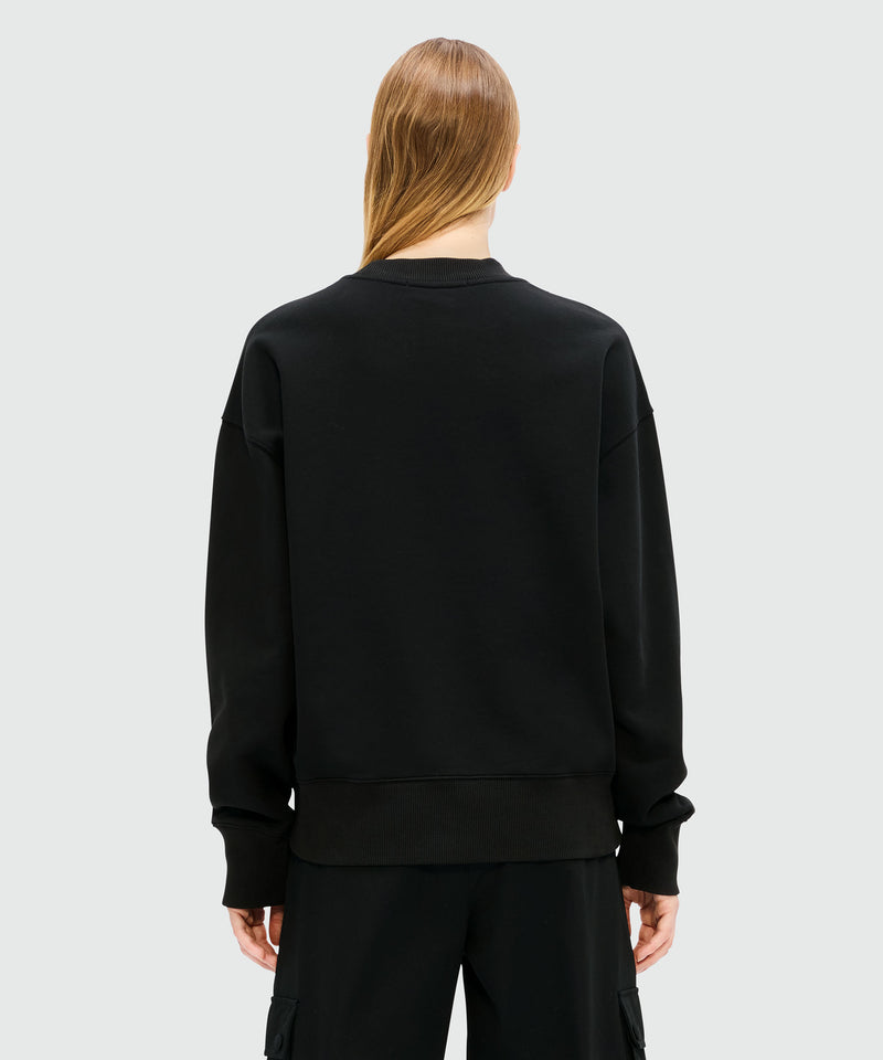 Black jersey sweatshirt with "Cute Kitty" graphic 99 Women 