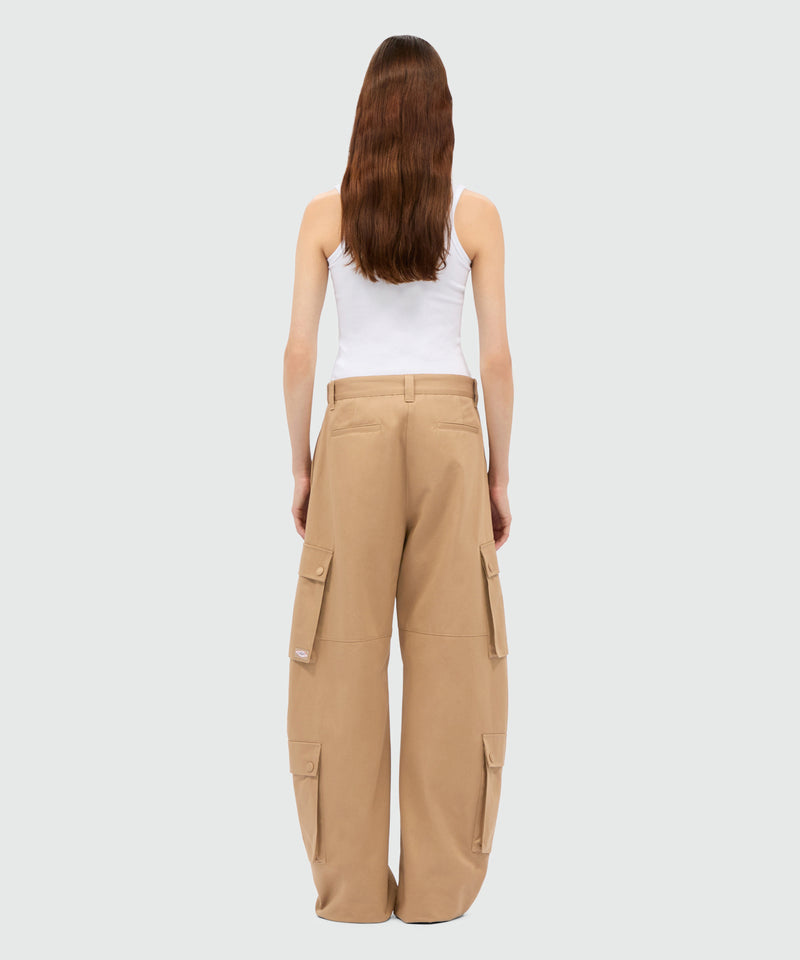 Beige cotton drill cargo trousers 23 Women 