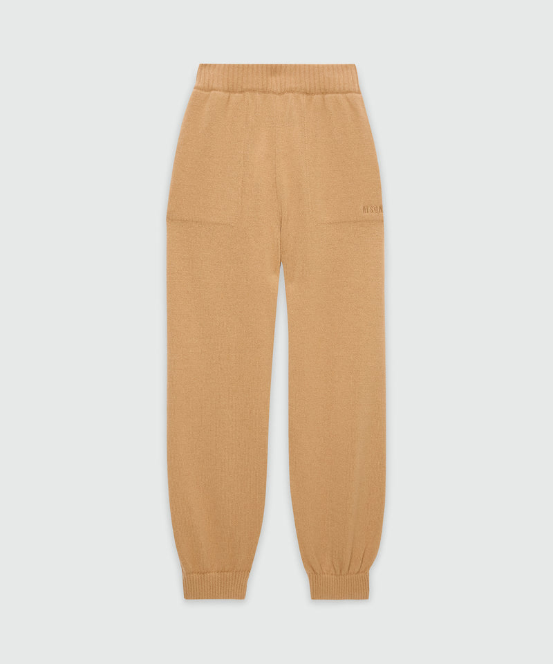 Beige cashmere blend joggers 23 Women 