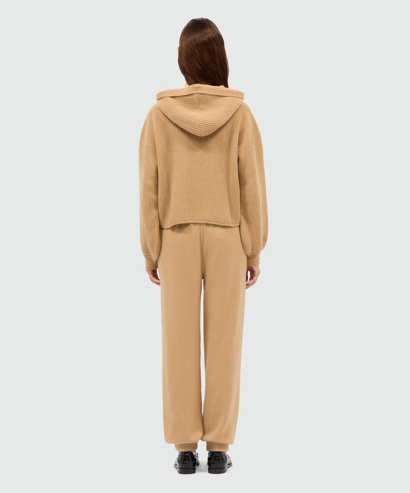 Beige cashmere blend joggers 23 Women 