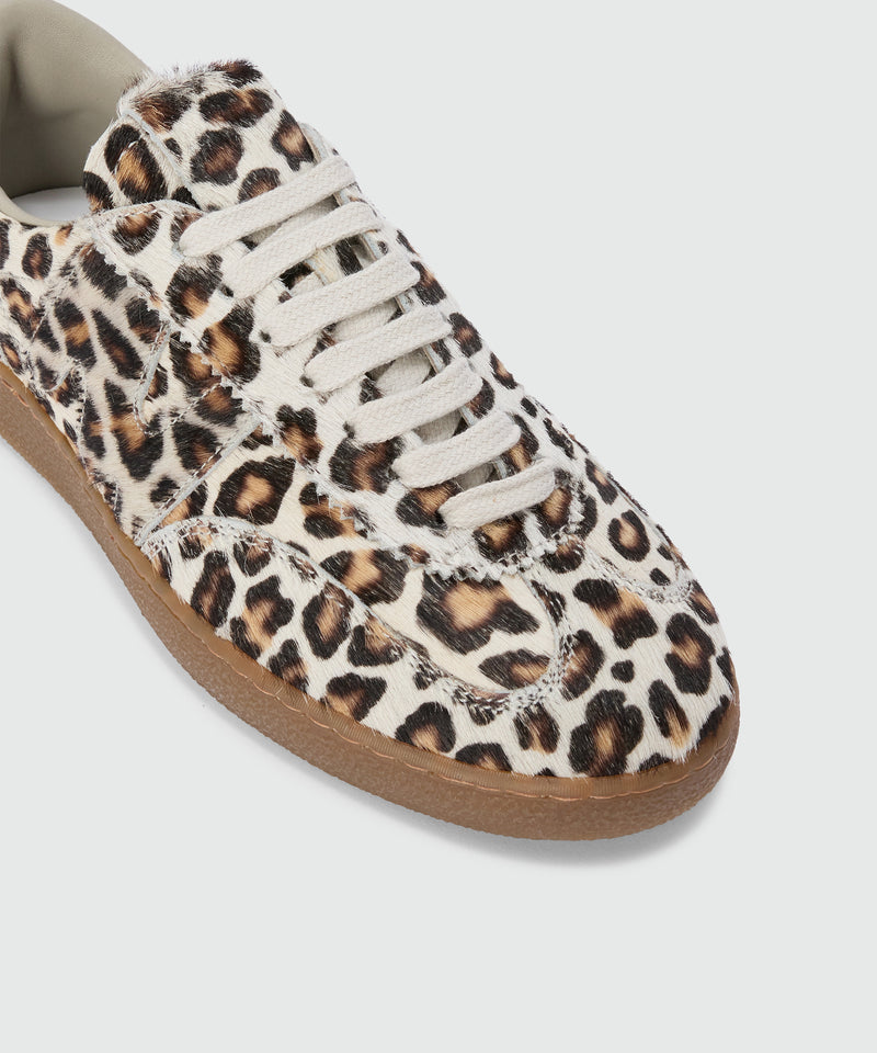 Retro Trainer sneakers with pony skin effect and animal print 2 Women 