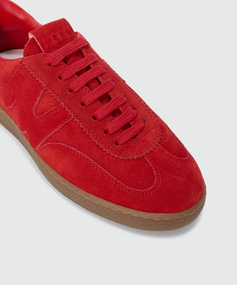 Red Retro Trainer sneakers in suede 18 Women 