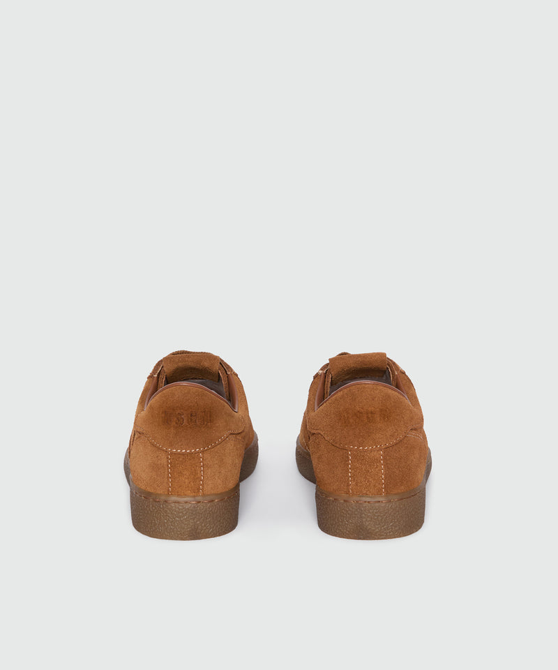 Brown Suede Retro Trainer Sneakers 28 Women 