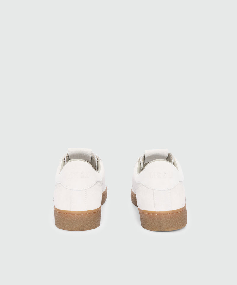 White Suede Retro Trainer Sneakers 2 Women 