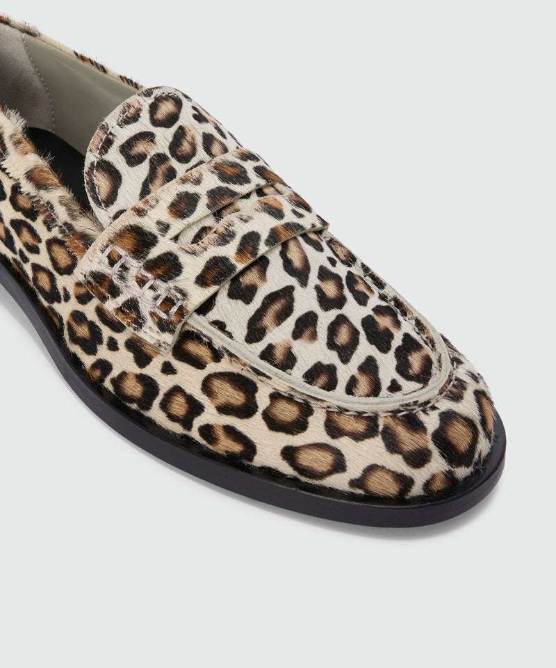 Pony-skin effect moccasins with animal print 2 Women 