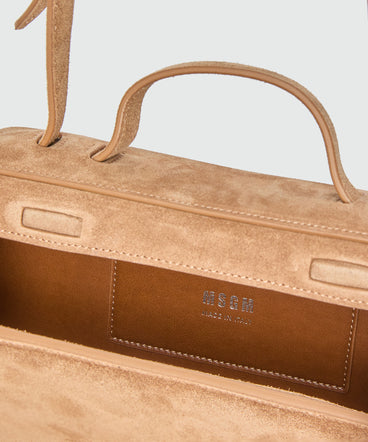 Brown suede bag
